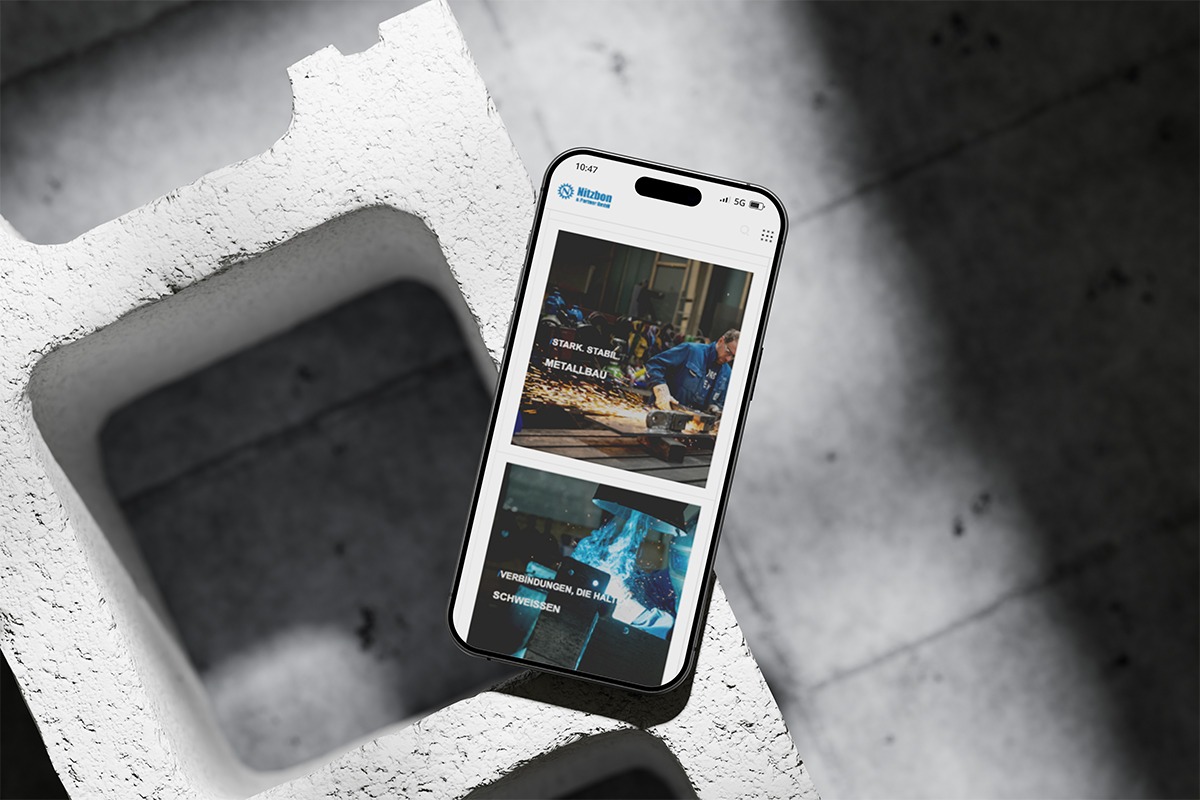 Mobile Website-Mockup von Nitzbon & Partner