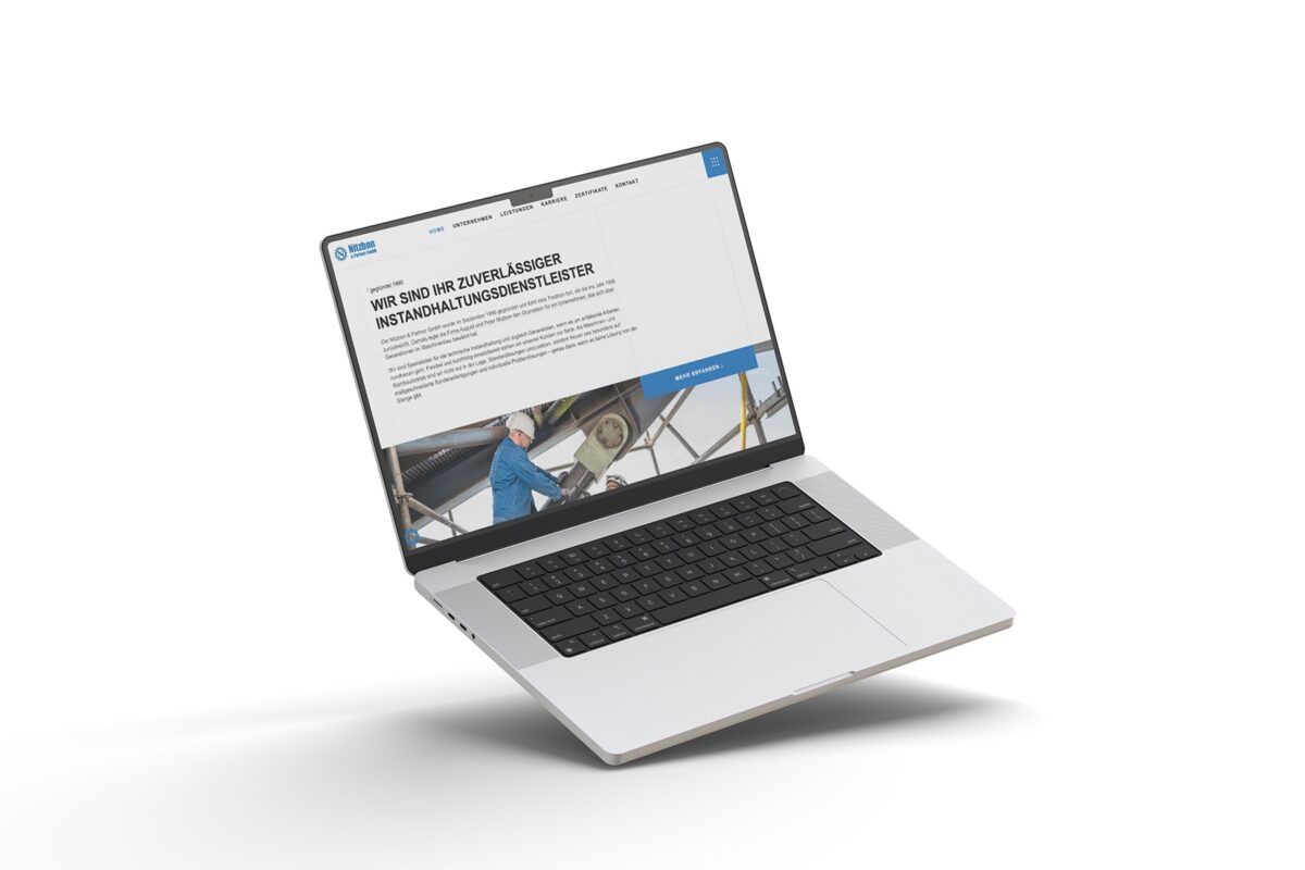 Website-Mockup von Nitzbon & Partner GmbH